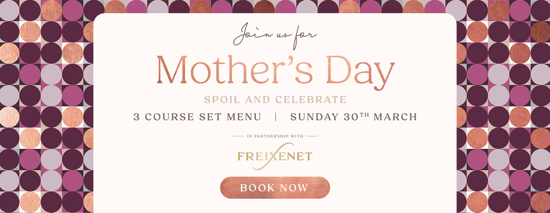 Mother’s Day menu/meal in Stockport